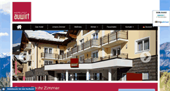 Desktop Screenshot of hotel-auwirt.at
