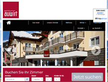 Tablet Screenshot of hotel-auwirt.at
